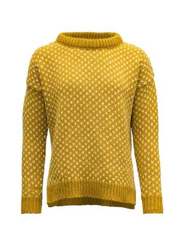 DEVOLD Pullover W NORDSJO WOOL SWEATER in Gelb