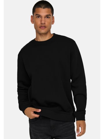 ONLY & SONS Sweatshirt Connor in Schwarz / creme