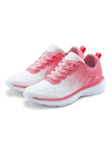 LASCANA Sneaker in weiß/pink