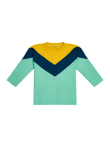 MANITOBER UV Longsleeve in Mint/Yellow/Green