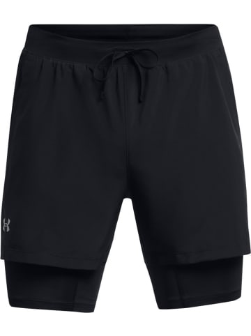Under Armour Short "Ua Launch 5'' 2-In-1 Shorts" in Schwarz