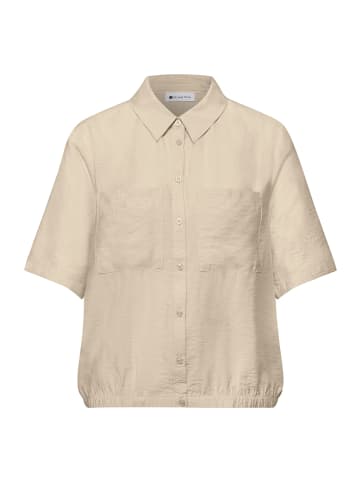 Street One Bluse mit Kragen in Smoke Beige