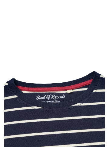 Band of Rascals T-Shirt " Striped " in blau-beige