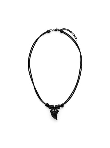 s.Oliver Halskette Ocean Leather in schwarz