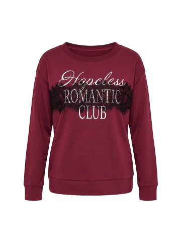 Ulla Popken Sweatshirt in weinrot
