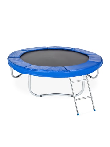 relaxdays Leiter Trampolin in Silber - (B)38 x (T)76 cm