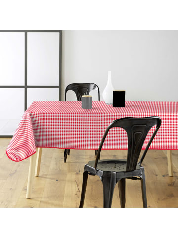 Douceur d’Intérieur Rechteckige Tischdecke im roten Mini-Vichy-Karomuster in Rot, 140 x 0,1 x 240 cm