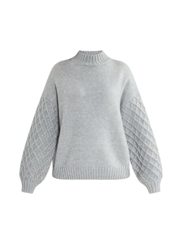 RISA Strickpullover in grau melange