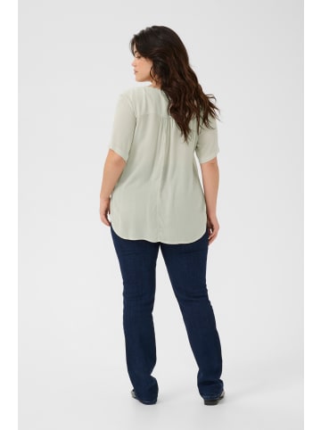 KAFFE curve Kurzarm-Bluse KCami in Moonstruck