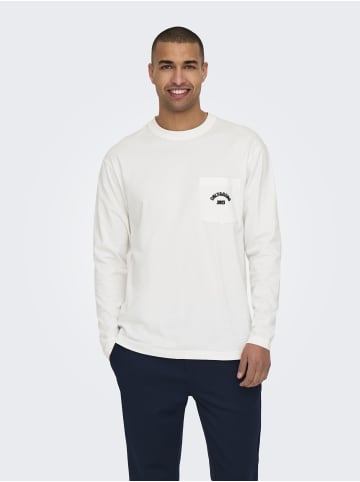 ONLY & SONS T-shirt in Cloud Dancer