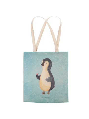 Mr. & Mrs. Panda Tasche Pinguin Marienkäfer ohne Spruch in Eisblau