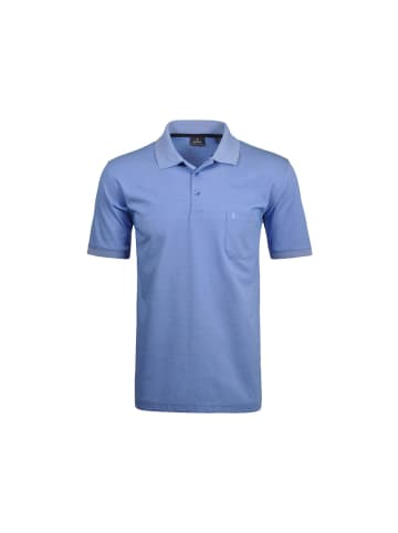 Ragman Poloshirt kurzarm in blau