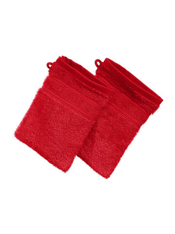 Erwin Müller Frottier Waschhandschuh 2er-Pack Karlsruhe in rot