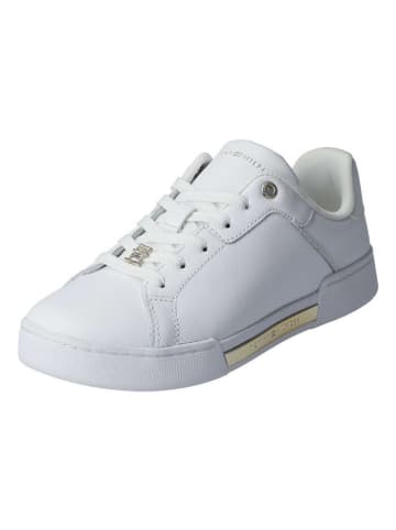Tommy Hilfiger Lowtop-Sneaker Court Sneaker Golden TH in white