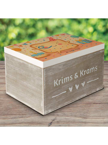 Mr. & Mrs. Panda Aufbewahrungsbox Toast Party Design ohne Spruch in Weiß