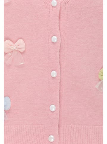 Swirly Women Cardigan in Light Rose