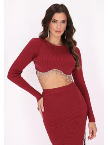 faina Damen Bluse in Burgunderrot