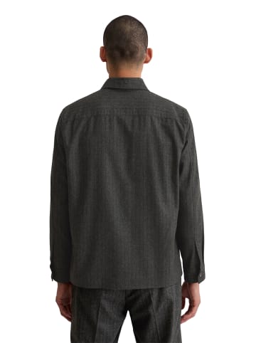 Marc O'Polo Overshirt in multi/ dark grey melange