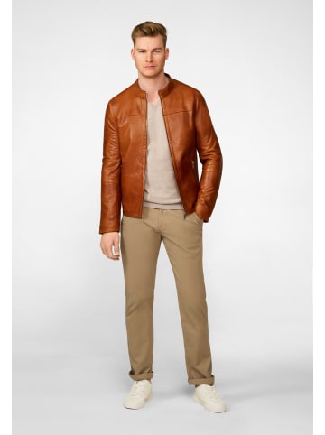 Ricano Herren Lederjacke Tomaso in Cognac