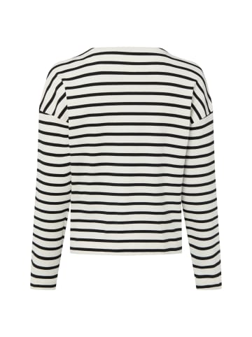 Marie Lund Sweatshirt in ecru schwarz - 0004