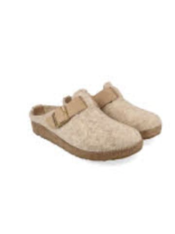 HAFLINGER Hausschuhe Damen Grizzly chaicago in Beige