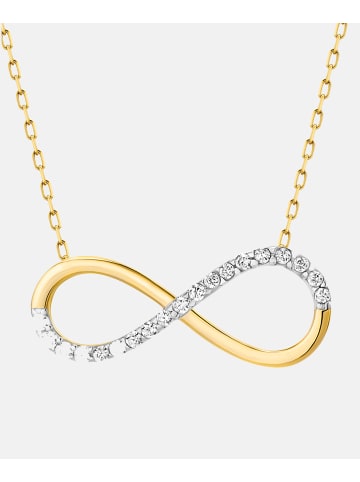 Diamant L'éternel Halskette aus 375 Gelbgold