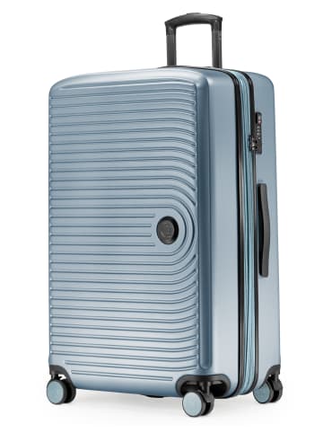 Hauptstadtkoffer Mitte - Großer Reisekoffer Trolley 77cm XXL Erweiterung TSA 130L in Pool blau
