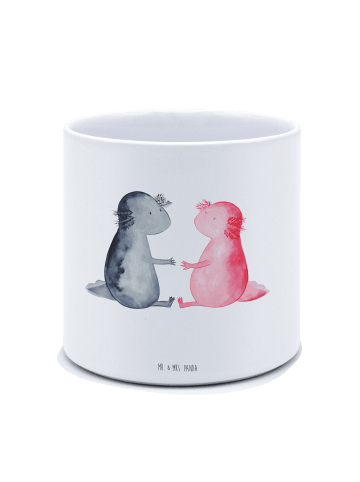 Mr. & Mrs. Panda Pflanzenkübel groß Axolotl Liebe ohne Spruch in Weiß