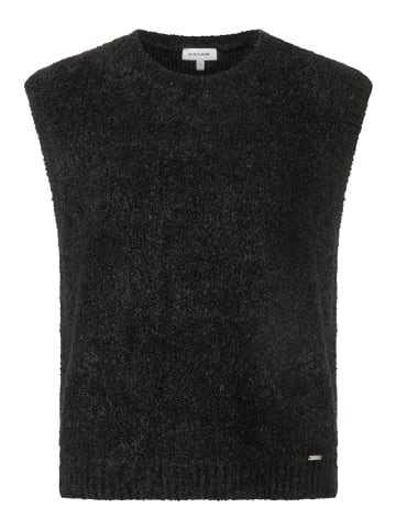 More & More kurzer Bouclé-Pullunder in black