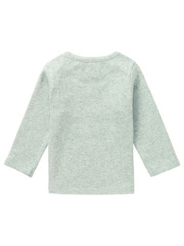 Noppies Langarmshirt Natal in Grey Mint Melange