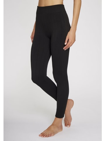 LAVANA basic Strickstrumpfleggings in 1x schwarz