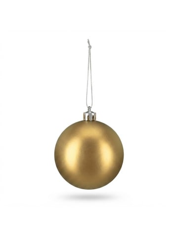relaxdays 50-tlg. Weihnachtskugeln Set in Gold