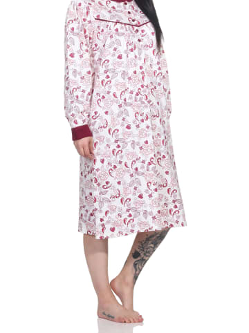 NORMANN Nachthemd langarm Kuschel interlock - 76117 in creme