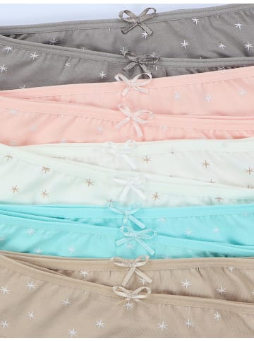 TupTam Mädchen Slips mit Aufdruck 10er Pack in beige