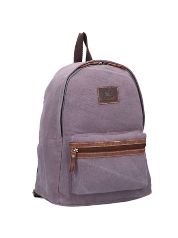 Greenburry Vintage Hemp Rucksack 36 cm in light grey