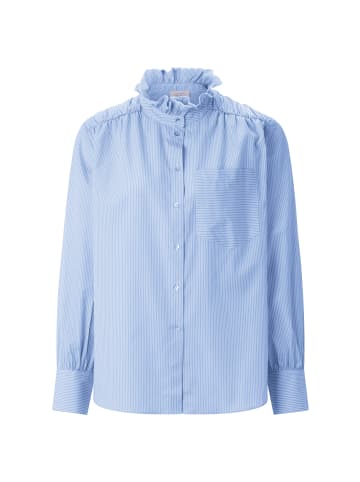 Rich & Royal Bluse in hellblau weiß