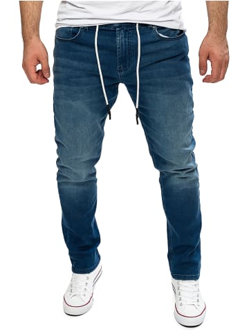 Yazubi Sweathose in Jeans-Optik Erik in Indigoblau