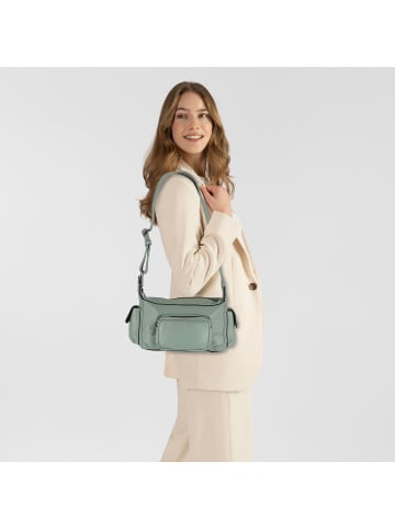 Liebeskind Berlin Lila Schultertasche Leder 33 cm forest green