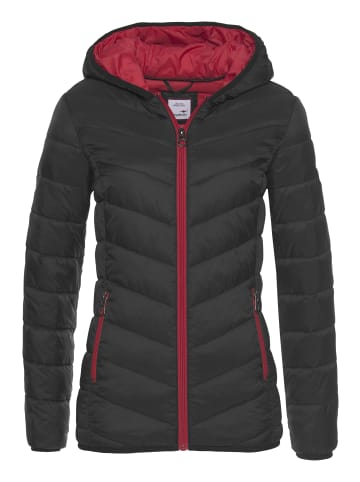 Kangaroos Steppjacke in schwarz-rot