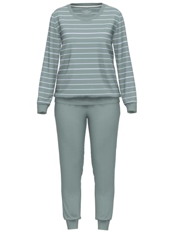 Götzburg Pyjama Josselin in grün-mittel-Ringel