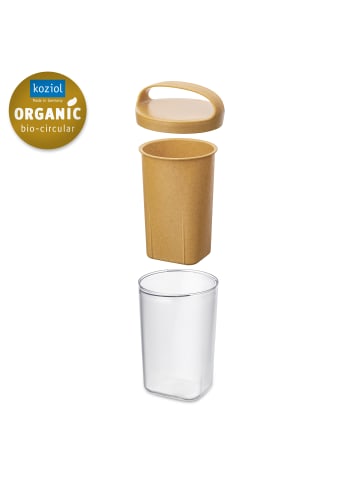 koziol BUDDY ISO 0,55 * - Snackpot m tiefem Einsatz & Deckel 550ml in nature wood