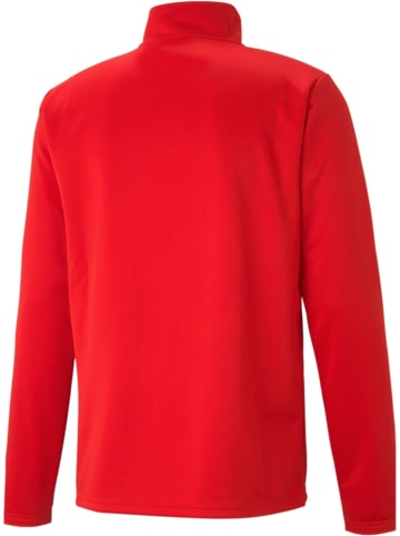 Puma T-Shirt "TeamRISE 1/4 Zip Top" in Rot