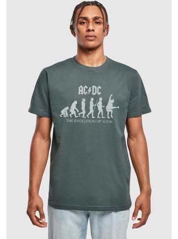 Merchcode Merchcode Herren ACDC - Evolution Of Rock T-Shirt in bottlegreen