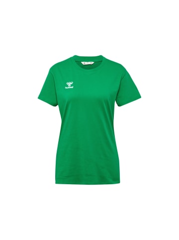 Hummel T-Shirt Rundhalsausschnitt gesticktes Logo Regular fit in Grün-2