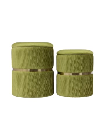 Kayoom Hocker Zora 2erSet Pistachio in pistachio-grün
