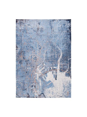 Louis de Poortere Teppich Conductive Blue in Blau