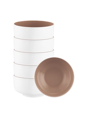 Seltmann Weiden 6er Set Schüsseln Sento Home Pure Colors in ø 20,3 cm in Cocoa Brown