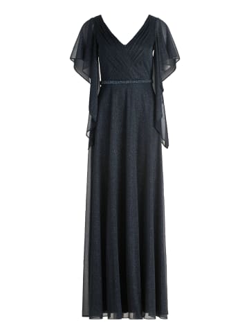 Vera Mont Abendkleid im Glitzer-Look in Dunkelblau/Grau