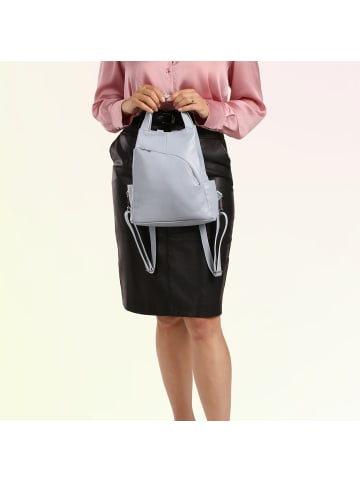 Toscanto Toscanto Cityrucksack Leder hellblau ca. 27cm