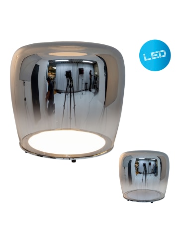 näve LED Tischleuchte "SMOKY" in chrome - (L)43 cm x (B)43 cm x (H)40 cm - EEK G